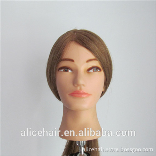 Cheap price 100% human hair plastic mannequin head for hair school